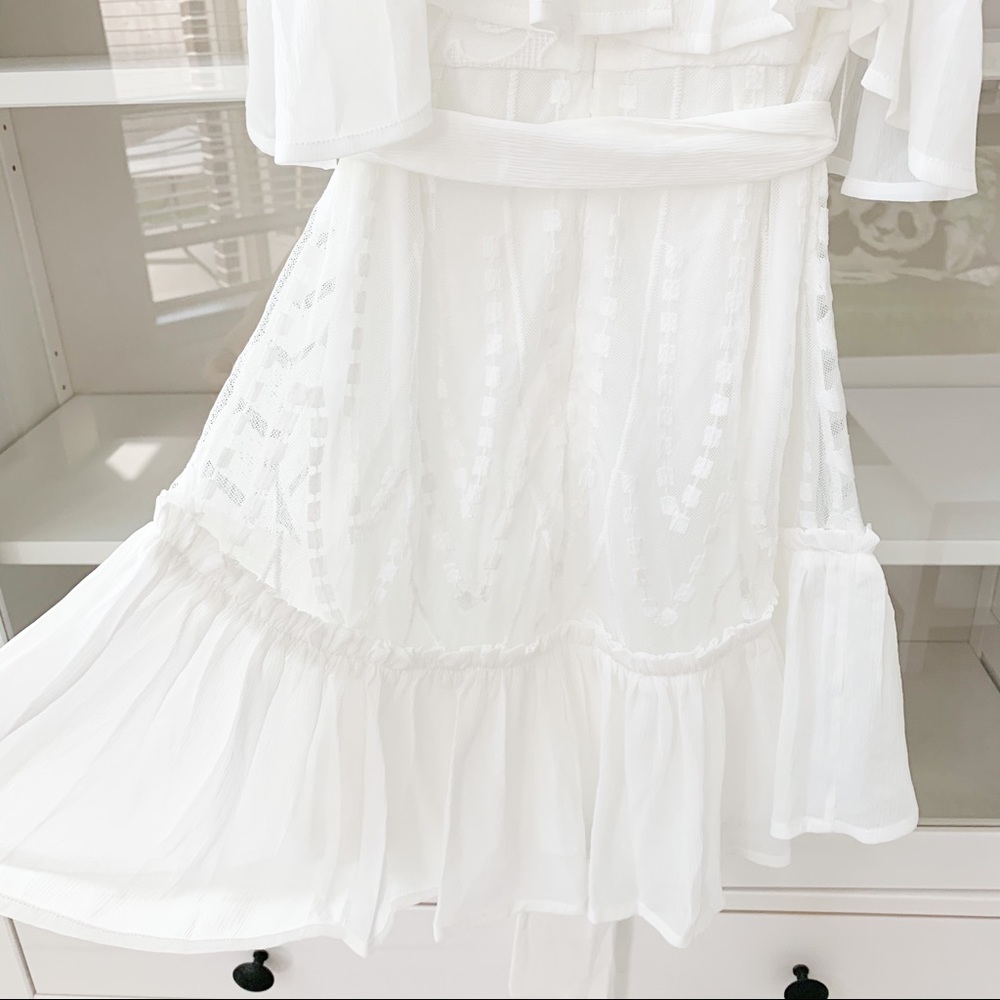 Flying Tomato White Off-Shoulder Dress - Picture 8 of 16